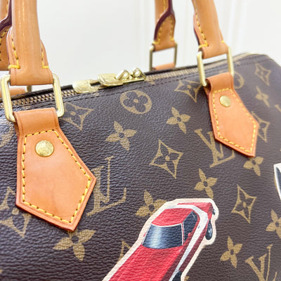 LV World Tour Speedy Bandouliere 30 in Monogram Canvas and GHW