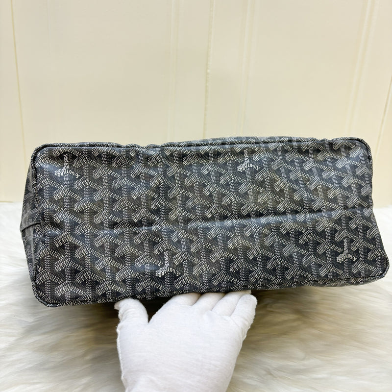 Goyard Saint Louis PM Tote in Gris Grey Goyardine Canvas