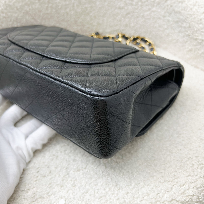 Chanel Medium Classic Flap CF in Black Caviar and GHW