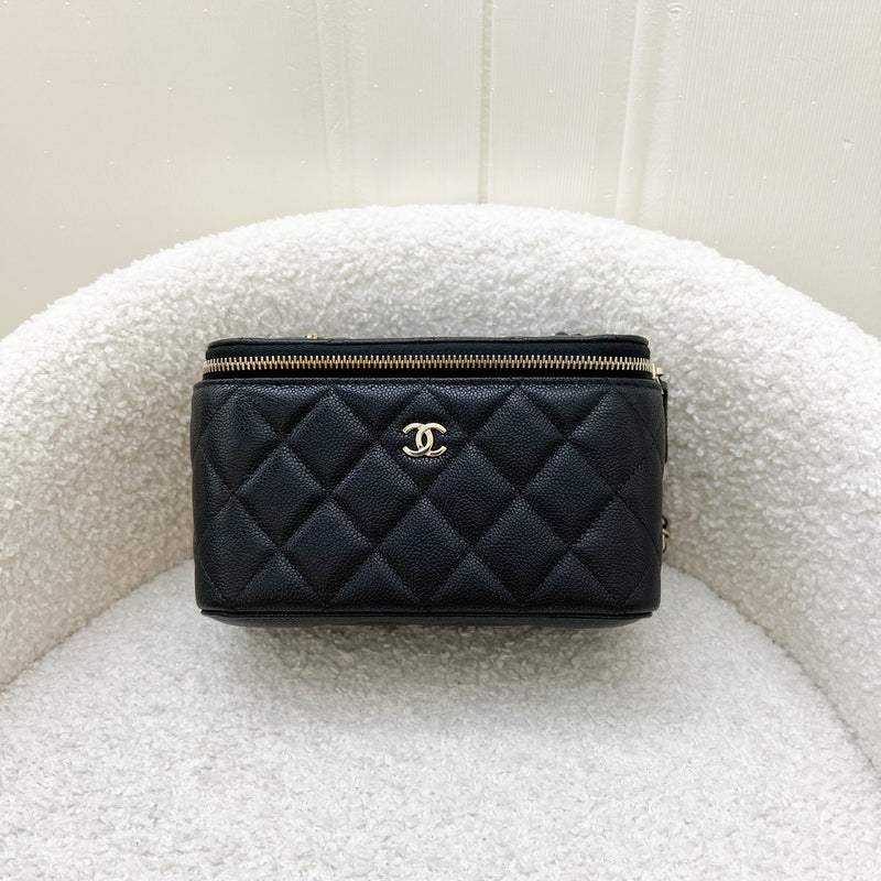 Chanel Classic Small Vanity in Black Caviar and LGHW