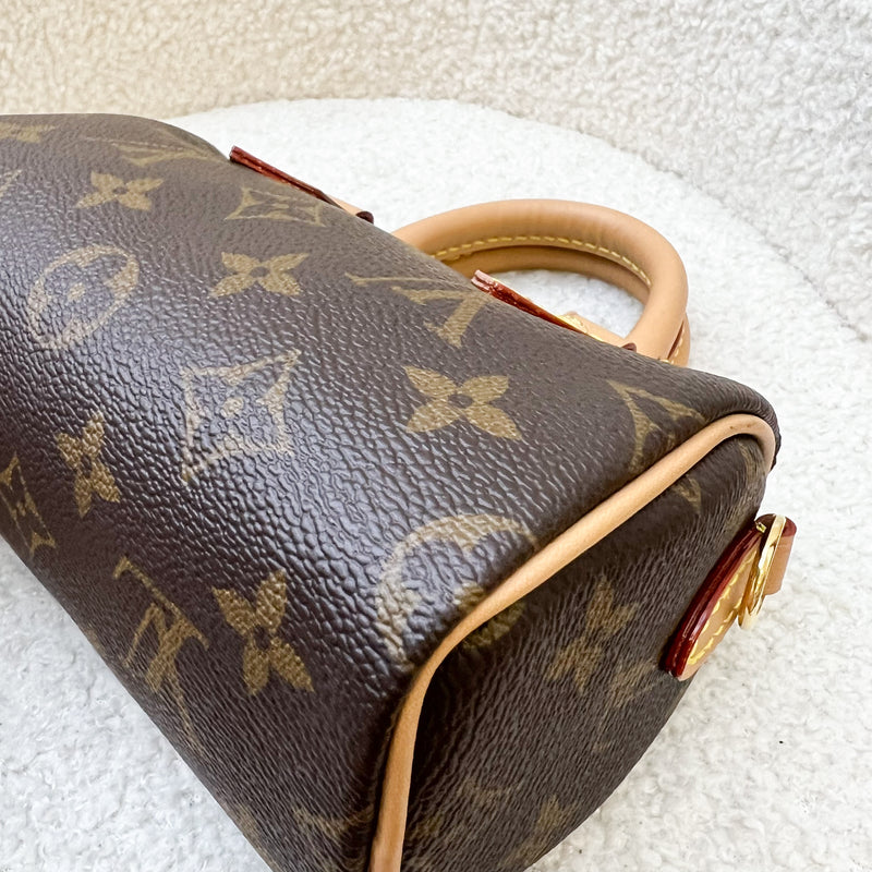 LV Nano Speedy in Monogram Canvas and GHW