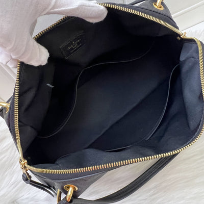 LV Ponthieu PM Bag in Black Empreinte Leather and GHW