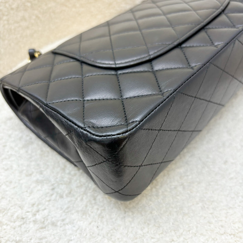 Chanel Medium Classic Flap CF in Black Lambskin and GHW