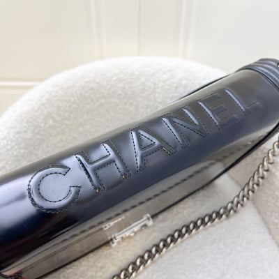 Chanel Large Boy Flap in Black Shiny Calfskin and SHW