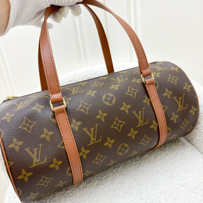 LV Vintage Papillon 30 Top Handle Bag in Monogram Canvas and GHW