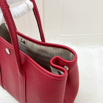 Hermes Garden Party 30 in Rouge Piment Negonda Leather and SHW