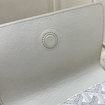 Goyard Rouette Souple PM in Blanc White Signature Canvas