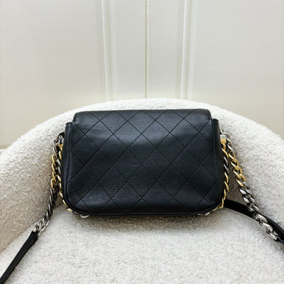 Chanel Casual Trip Flap in Black Calfskin and 3 Tone HW