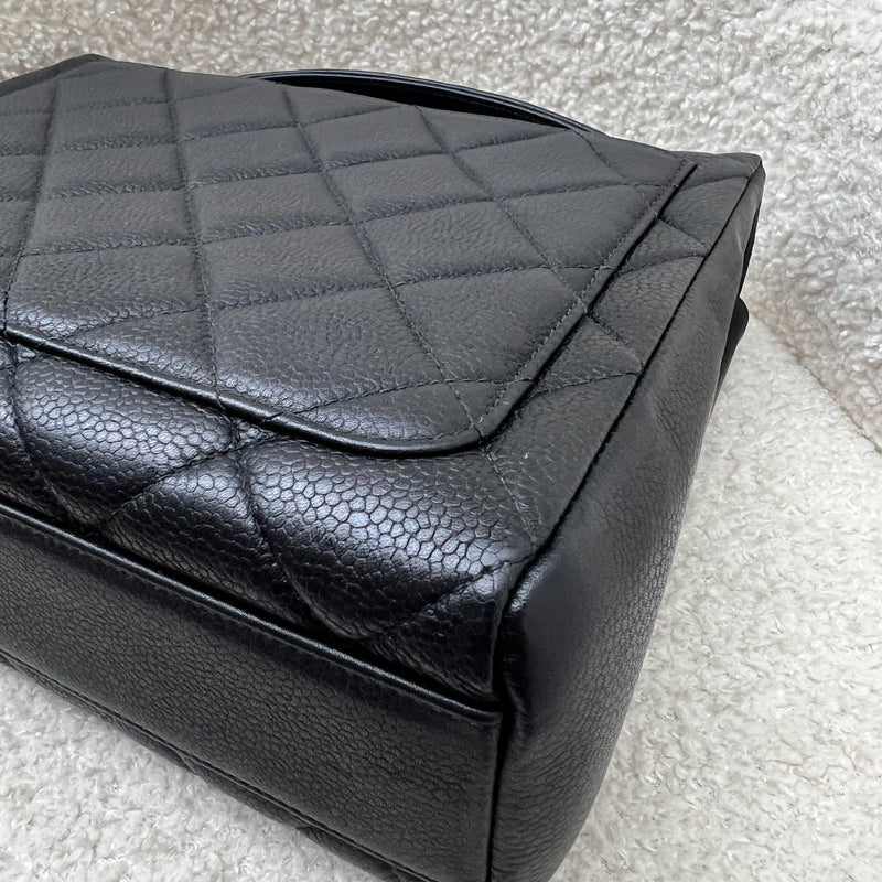 Chanel Vintage Medium Square Flap in Black Caviar and 24K GHW