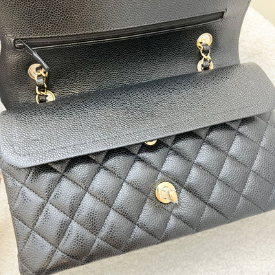 Chanel Medium Classic Flap CF in Black Caviar and GHW