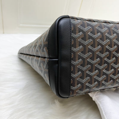 Goyard Artois PM Tote in Black Signature Goyardine Canvas