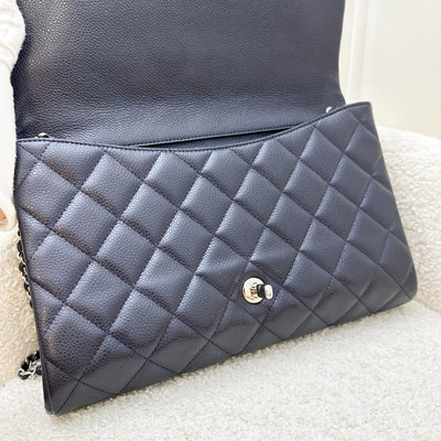 Chanel Timeless Clutch with Chain in Midnight Blue Caviar and SHW