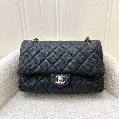 Chanel Easy Caviar Medium Flap Bag in Black Caviar and SHW