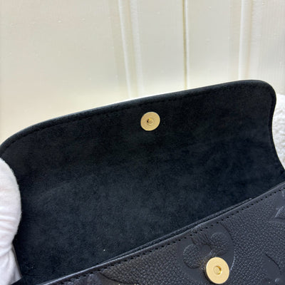 LV Wallet On Chain Ivy in Black Monogram Empreinte in GHW