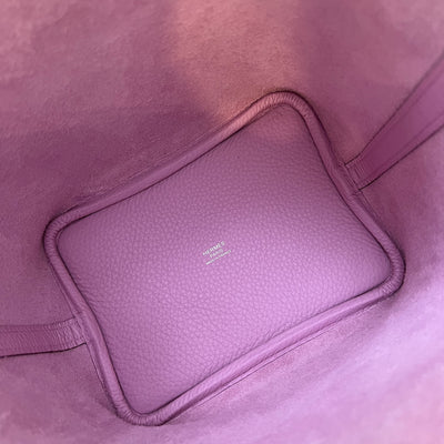 Hermes Picotin 18 in Mauve Sylvestre Clemence Leather and PHW