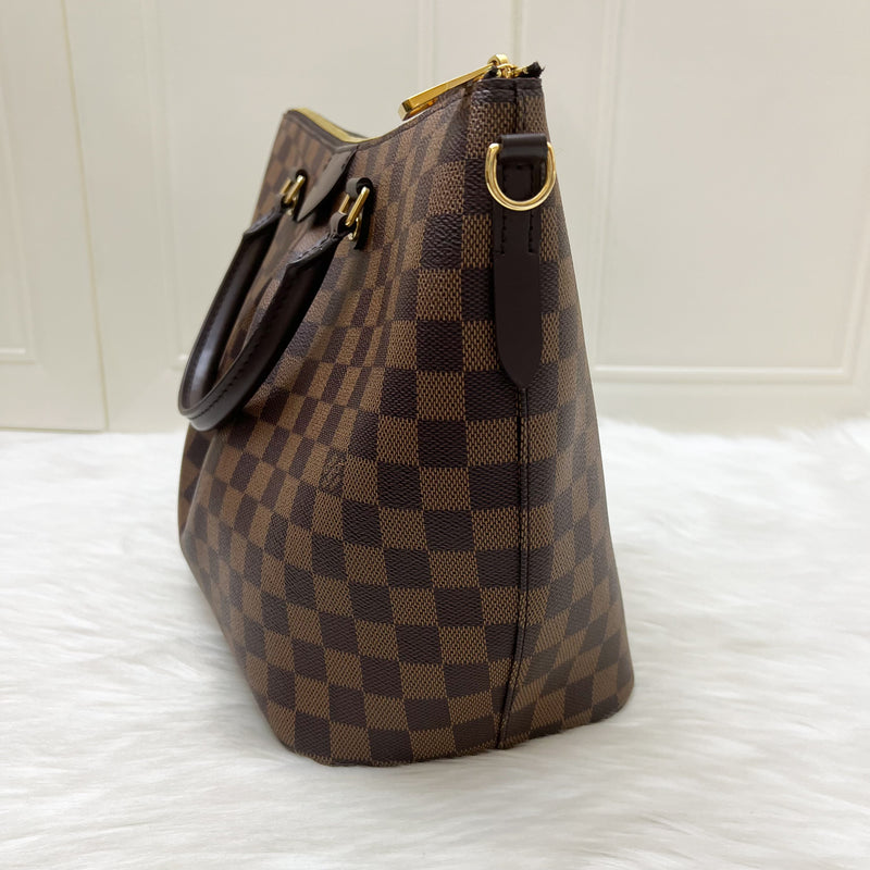 LV Siena GM Bag in Damier Ebene Canvas and GHW