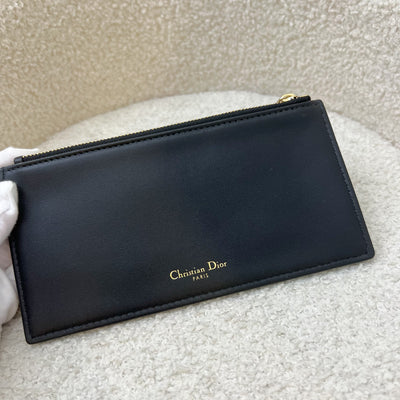 Dior Lady Dior Pouch / Wallet on Chain WOC in Black Cannage Lambskin and LGHW