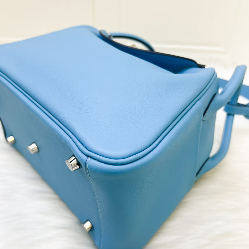 Hermes Lindy 26 in Sky Blue (Likely Bleu Du Nord) Evercolor Leather and PHW