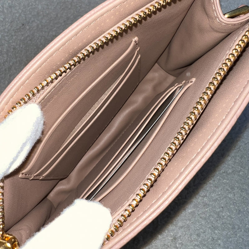 Dior Caro Every Dior Pouch / WOC in Beige Cannage Calfskin and GHW