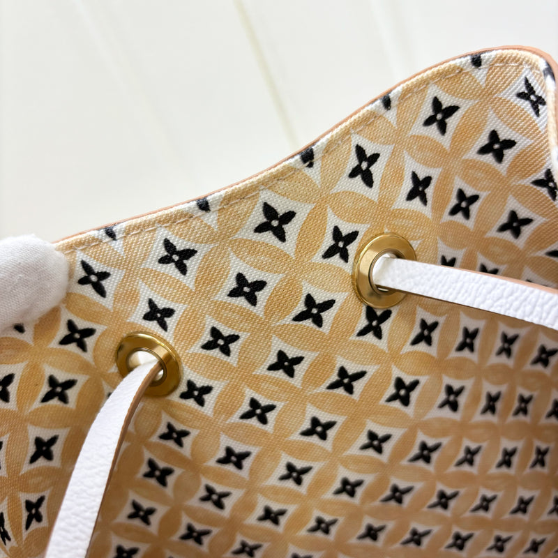 LV Neonoe BB Bucket Bag in 2023 By The Pool Beige / Pink Canvas and GHW