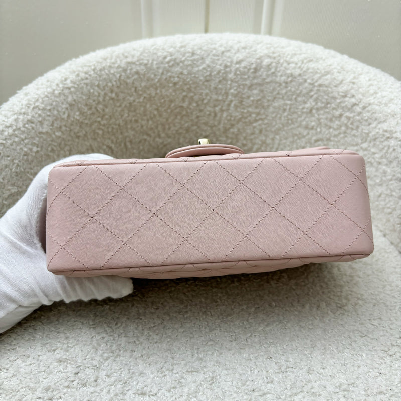 Chanel Mini Rectangle Flap in 23S Pink Lambskin and LGHW