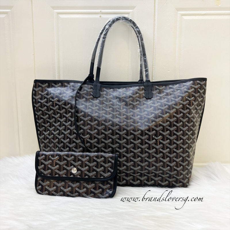 Goyard Anjou PM Tote Bag in Black Signature Canvas