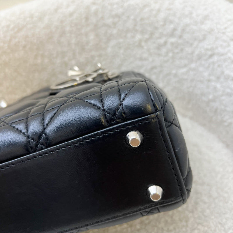 Dior Mini Lady Dior in Black Lambskin and SHW