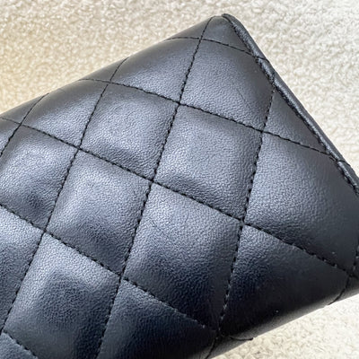 Chanel Classic Long Wallet in Black Lambskin and SHW