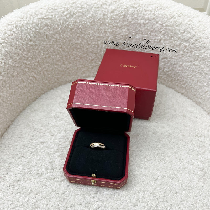 Cartier Trinity Ring in 18K Yellow Gold, White Gold and Rose Gold Sz 50