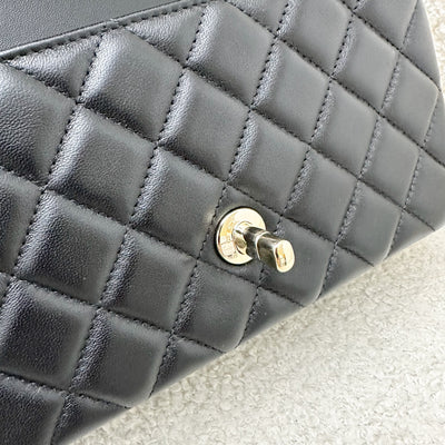 Chanel Mini Rectangle Flap in Black Lambskin and LGHW