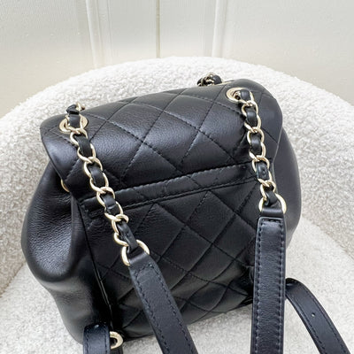 Chanel 23C Duma Mini Backpack in Black Calfskin and LGHW