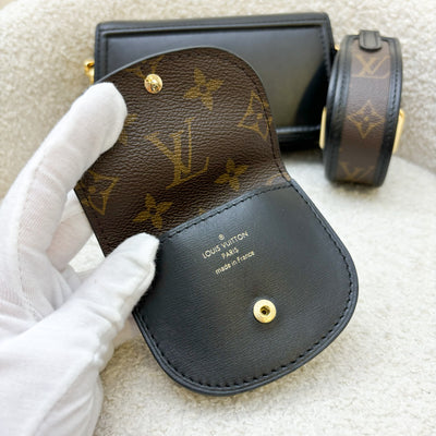 LV Officier Case in Black Calfskin and GHW