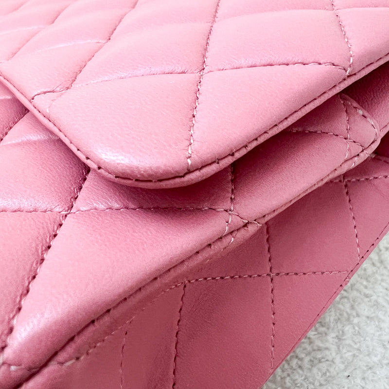 Chanel Medium Classic Flap CF in Pink Lambskin and SHW