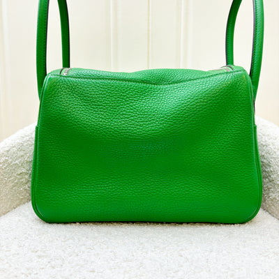 Hermes Lindy 26 in Bambou Green Clemence Leather and PHW