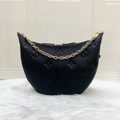 LV Loop Hobo in Black Noir Empreinte Leather and GHW (With Detachable Pouch)