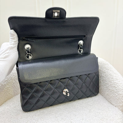 Chanel Medium Classic Flap CF in Black Caviar and SHW