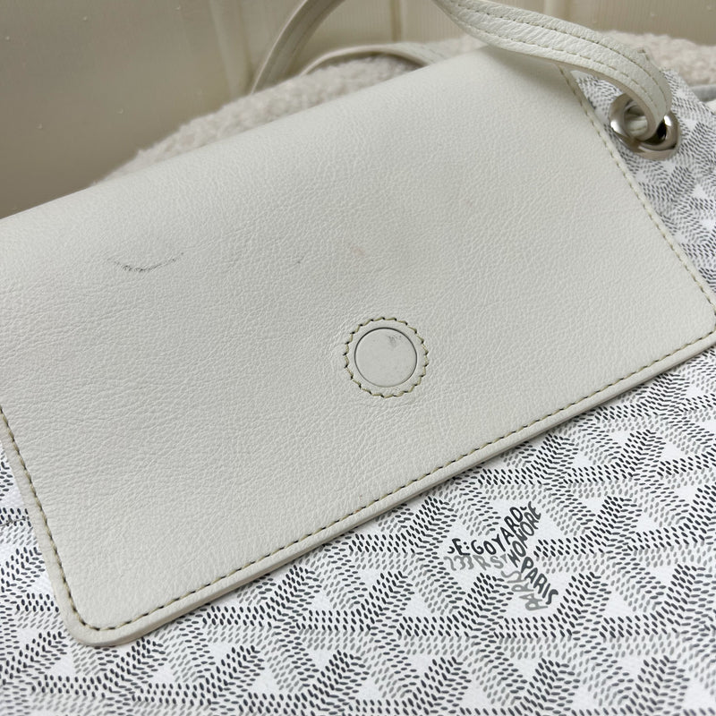 Goyard Rouette Souple PM in Blanc White Signature Canvas