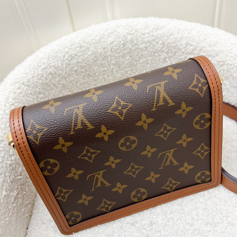 LV Mini Dauphine in Reverse Monogram, Monogram Canvas and GHW