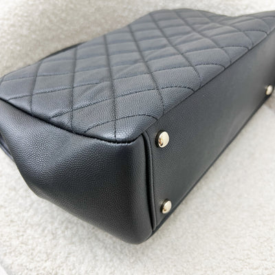 Chanel Large Business Affinity Flap in Black Caviar and LGHW