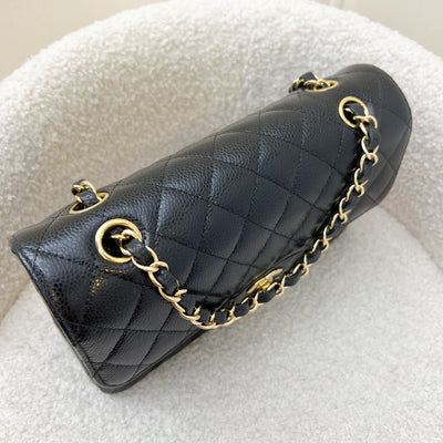 Chanel Small Classic Flap CF in Black Caviar and GHW