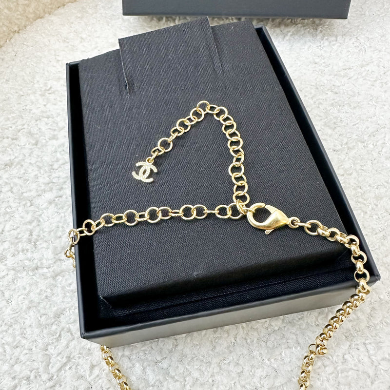 Chanel ⁠24P Heart Choker in Gold Tone HW