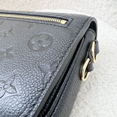 LV Pochette Metis East West in Black Giant Monogram Empreinte Leather and GHW