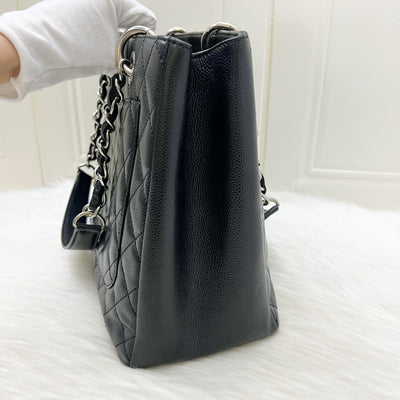 Chanel Grand Shopping Tote GST in Black Caviar and SHW