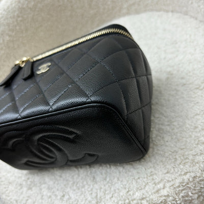 Chanel Classic Small Vanity in Black Caviar and LGHW