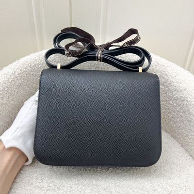 Hermes Constance 18 Mini (Mirror Version) in Noir Black Epsom Leather and RGHW