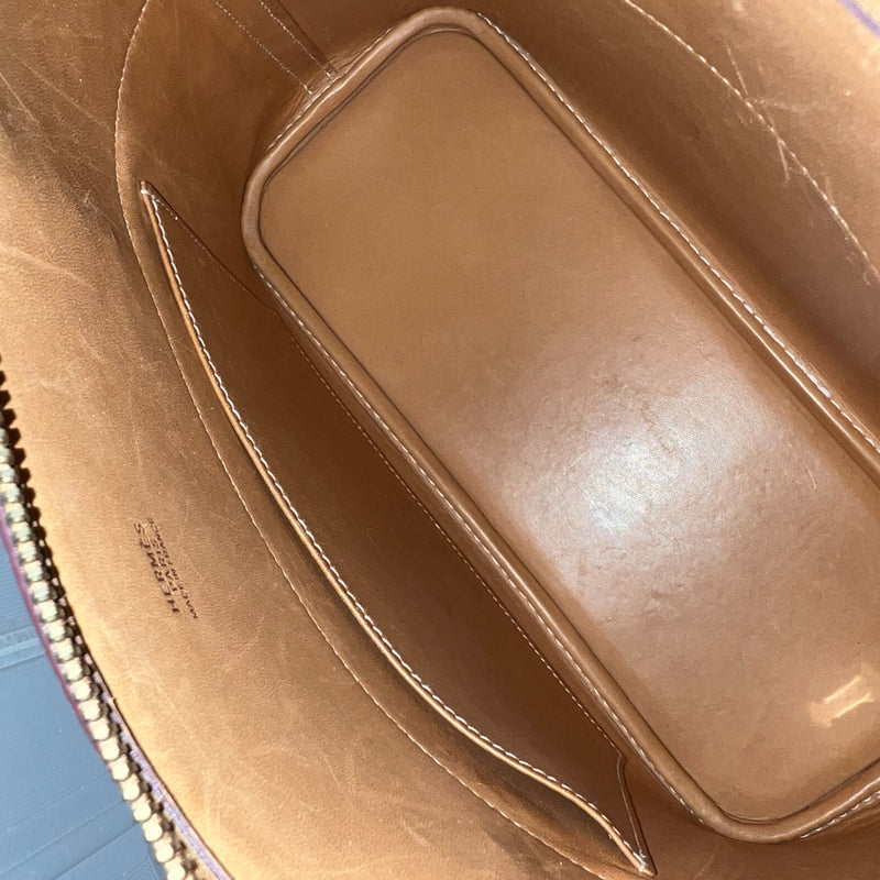 Hermes Vintage Bolide 31 in Gold Box Calfskin and GHW