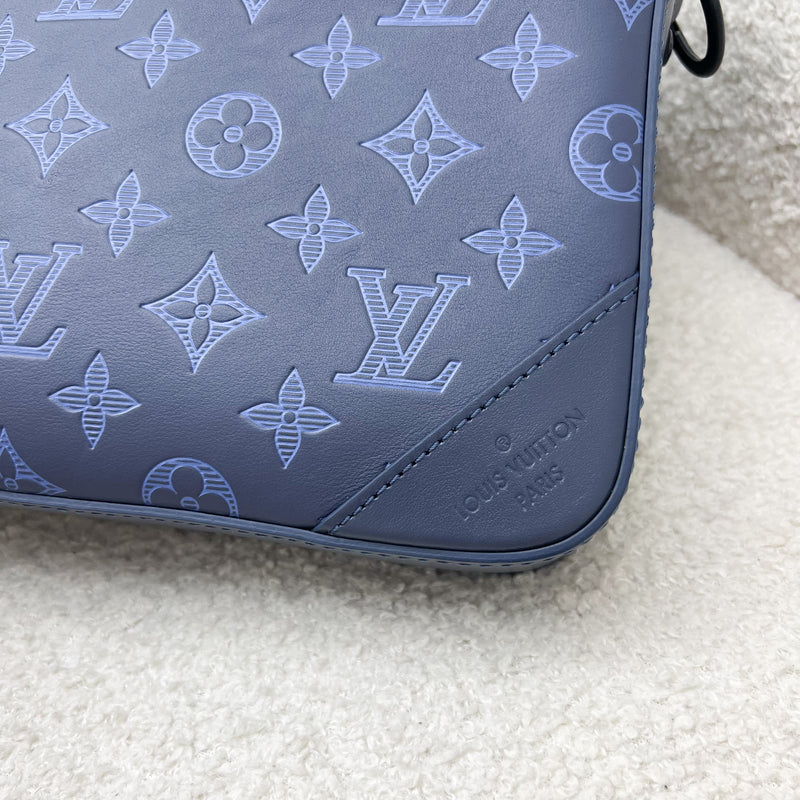 LV DUO Navy Messenger Bag in Monogram Canvas BHW