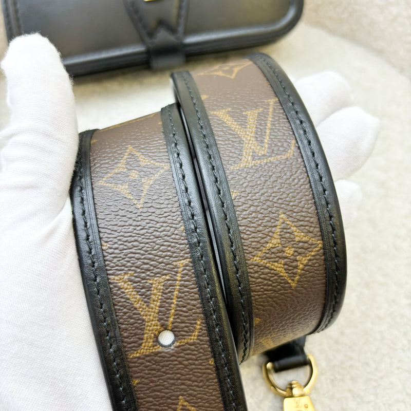 LV Officier Case in Black Calfskin and GHW