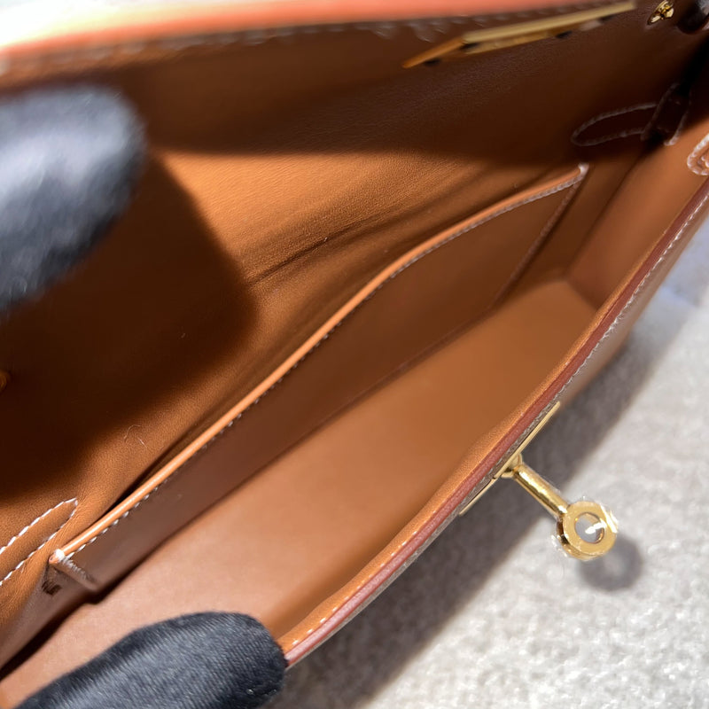 Hermes Kelly Elan in Gold Madame Leather and GHW