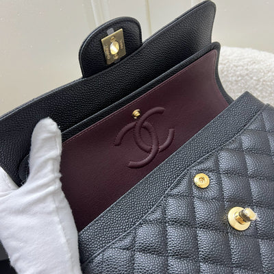 Chanel Small Classic Flap CF in Black Caviar and GHW